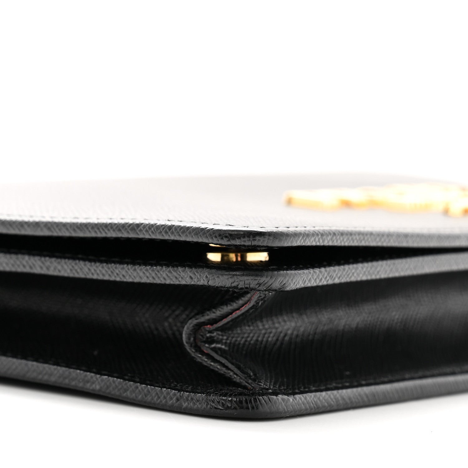 Prada Saffiano Lux Mini Crossbody Bag Black 9 of 10