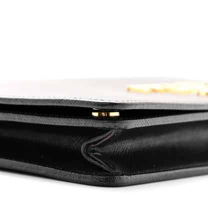 Prada Saffiano Lux Mini Crossbody Bag Black 9 of 10