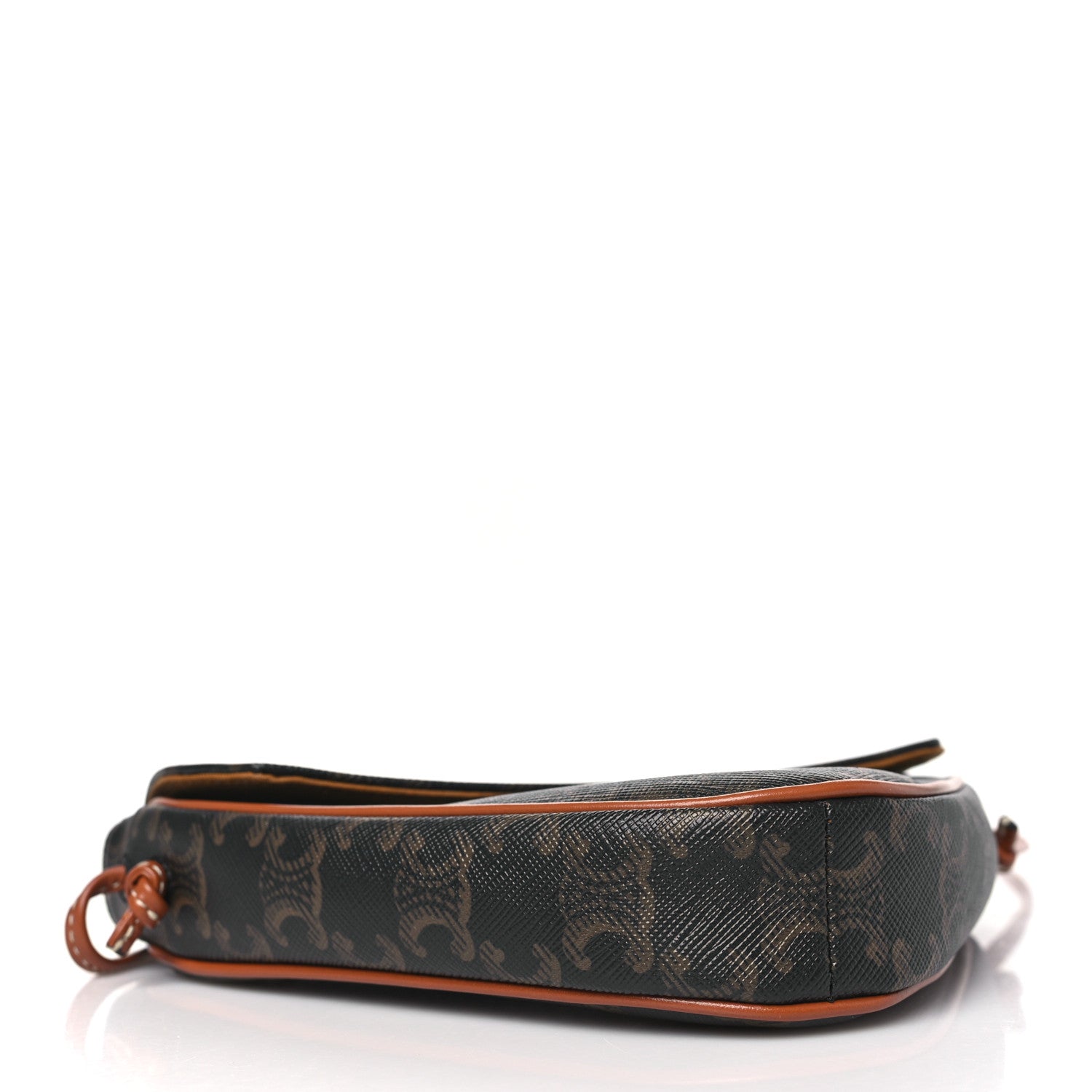 Celine Triomphe Canvas Triangle Crossbody Bag Tan 4 of 8