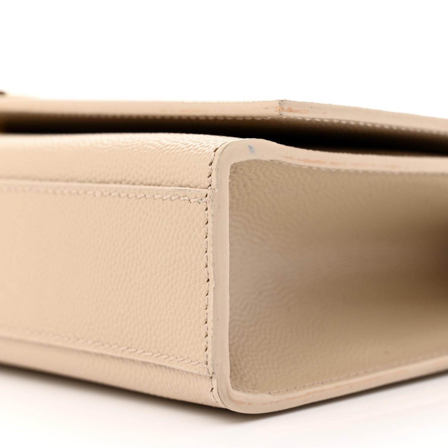 Saint Laurent Grain De Poudre Medium Monogram Kate Satchel Nude Powder 9 of 13