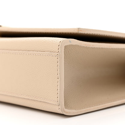Saint Laurent Grain De Poudre Medium Monogram Kate Satchel Nude Powder 9 of 13