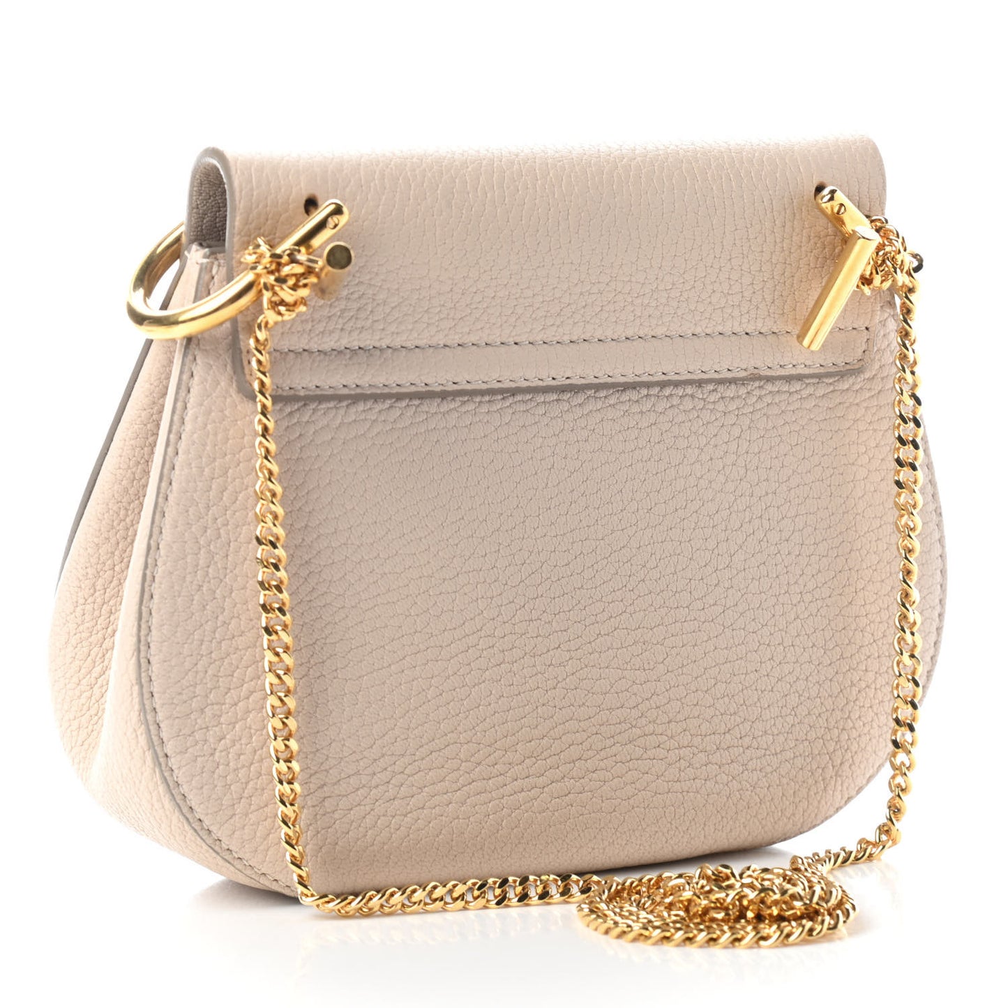 Grained Lambskin Drew Shoulder Bag Biscotti Beige