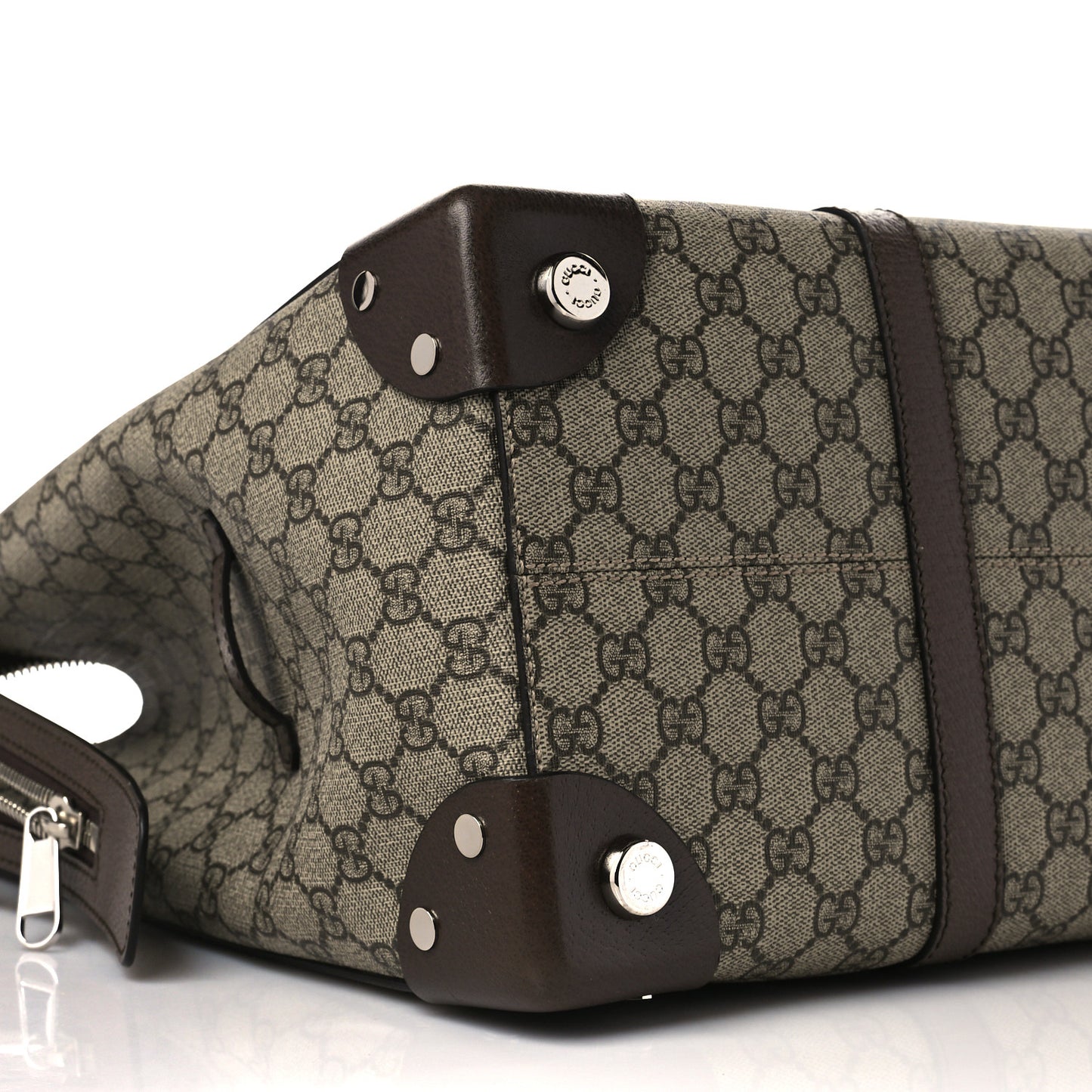 GG Supreme Monogram Large Tote Bag Beige Ebony