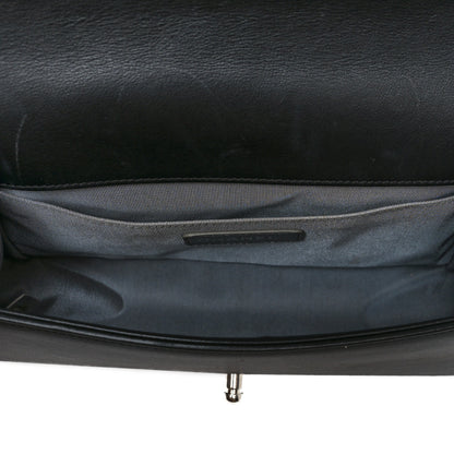 Chanel Calfskin Chevron Quilted Medium Boy Flap Black 4 of 10