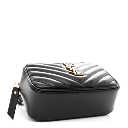 Saint Laurent Calfskin Matelasse Monogram Lou Belt Bag Black 3 of 9