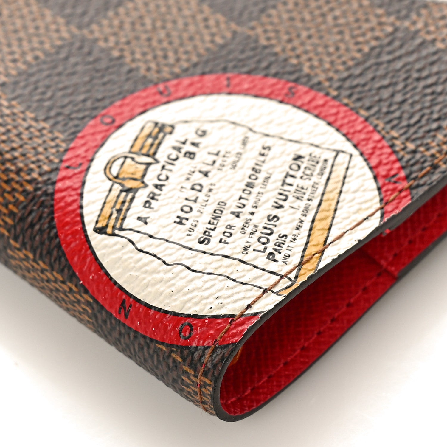 Louis Vuitton Damier Ebene Patch Small Ring Agenda Cover 6 of 7