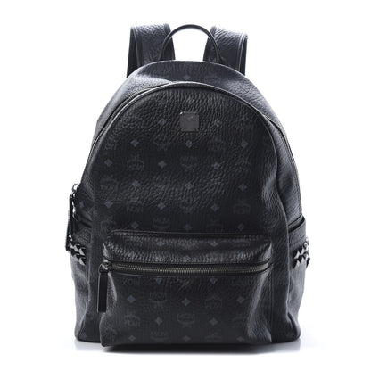 MCM Visetos Medium Side Studs Stark Backpack Black 1 of 15