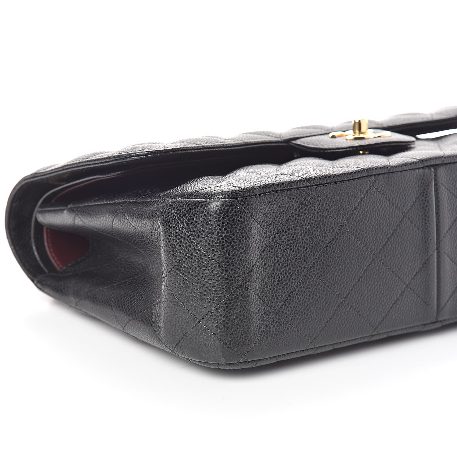 Chanel Caviar Quilted Jumbo Double Flap Black 9 of 10