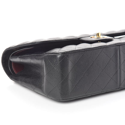 Chanel Caviar Quilted Jumbo Double Flap Black 9 of 10