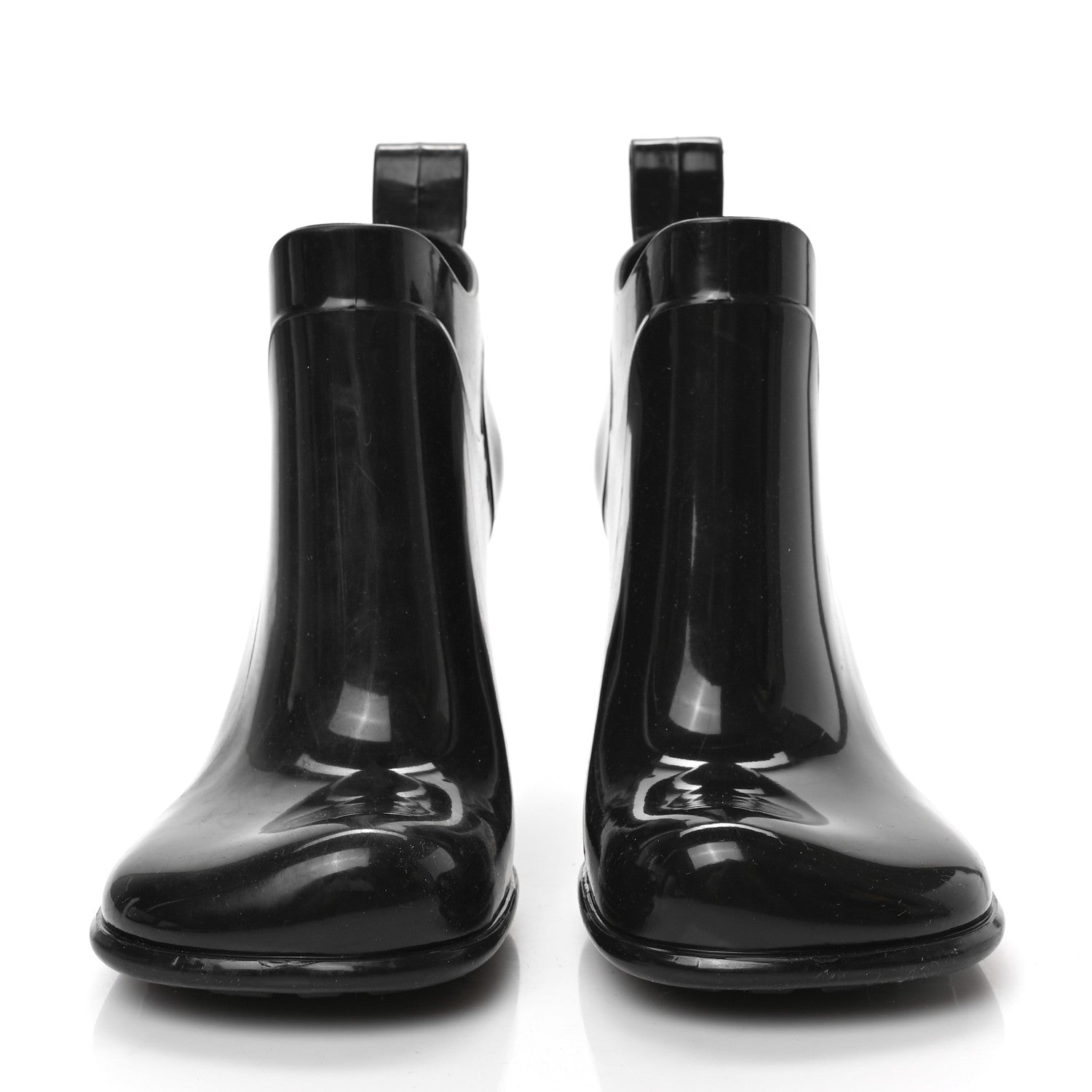 Bottega Veneta Rubber Shine Ankle Boots 36 Black 2 of 7