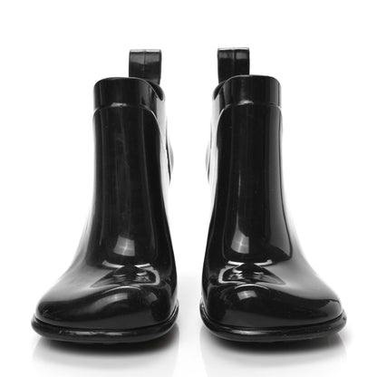 Bottega Veneta Rubber Shine Ankle Boots 36 Black 2 of 7