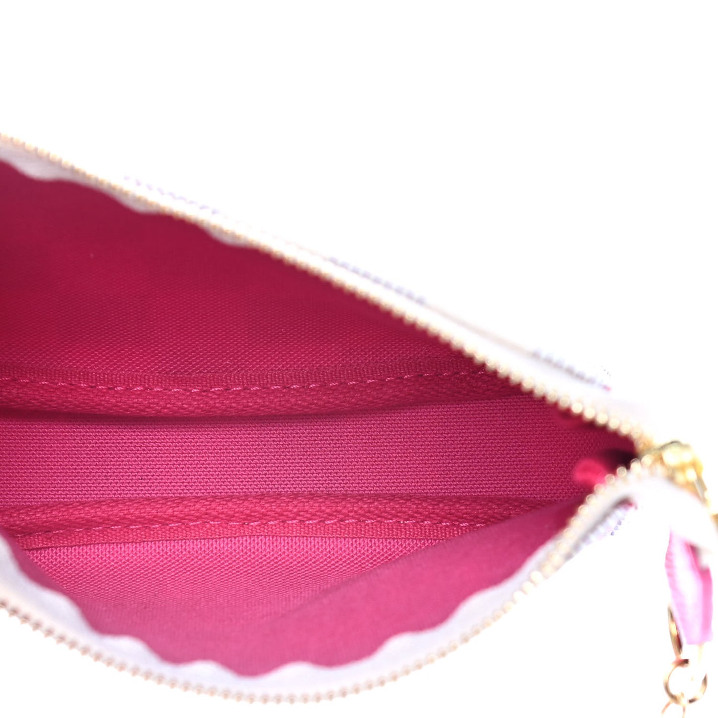 Damier Azur 2021 Christmas Animation Hollywood Mini Pochette Accessories Fuchsia