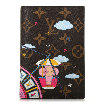 Louis Vuitton Monogram 2020 Christmas Animation Big Wheel Passport Cover Rose Ballerine 1 of 7
