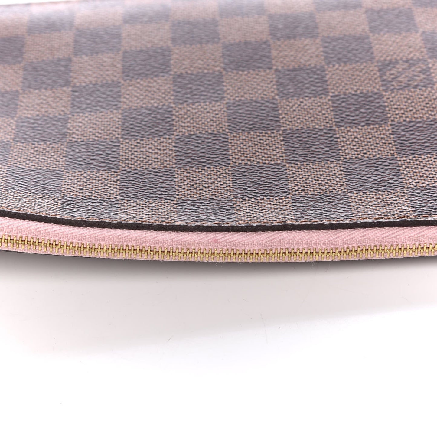 Damier Ebene Neverfull MM GM Pochette Rose Ballerine