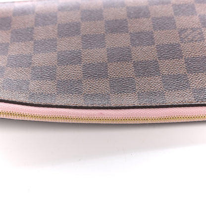Louis Vuitton Damier Ebene Neverfull MM GM Pochette Rose Ballerine 9 of 12