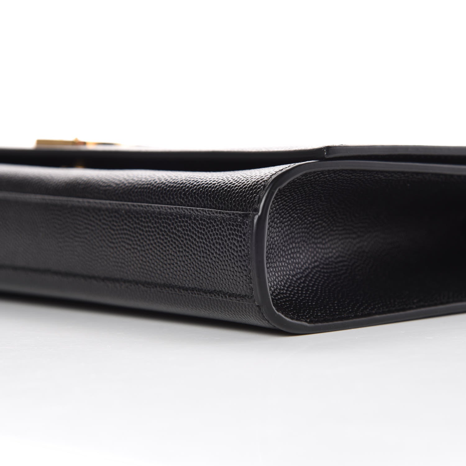 Saint Laurent Grain De Poudre Monogram Cassandre Clutch Black 6 of 9