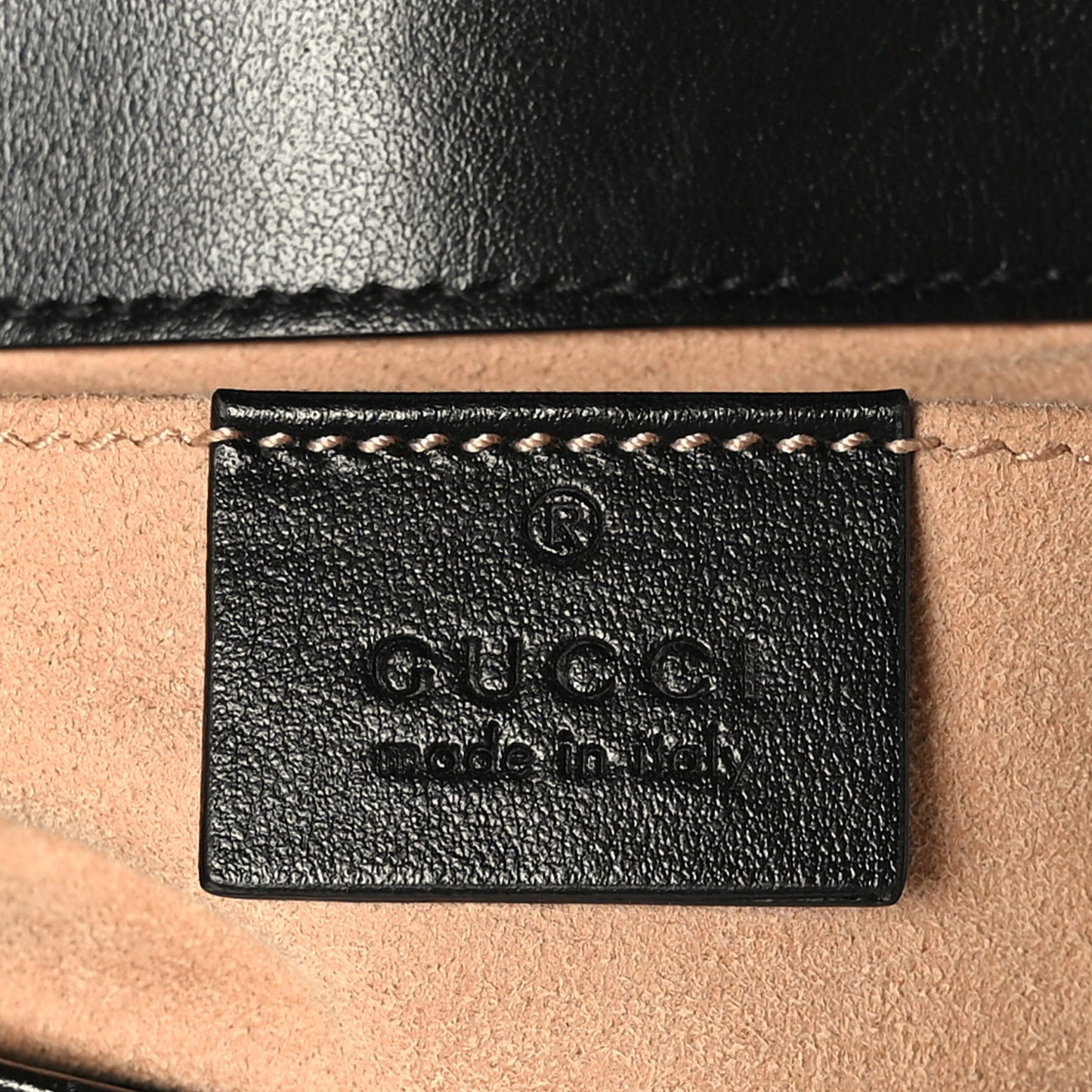 Calfskin Matelasse Mini GG Marmont Shoulder Bag Black