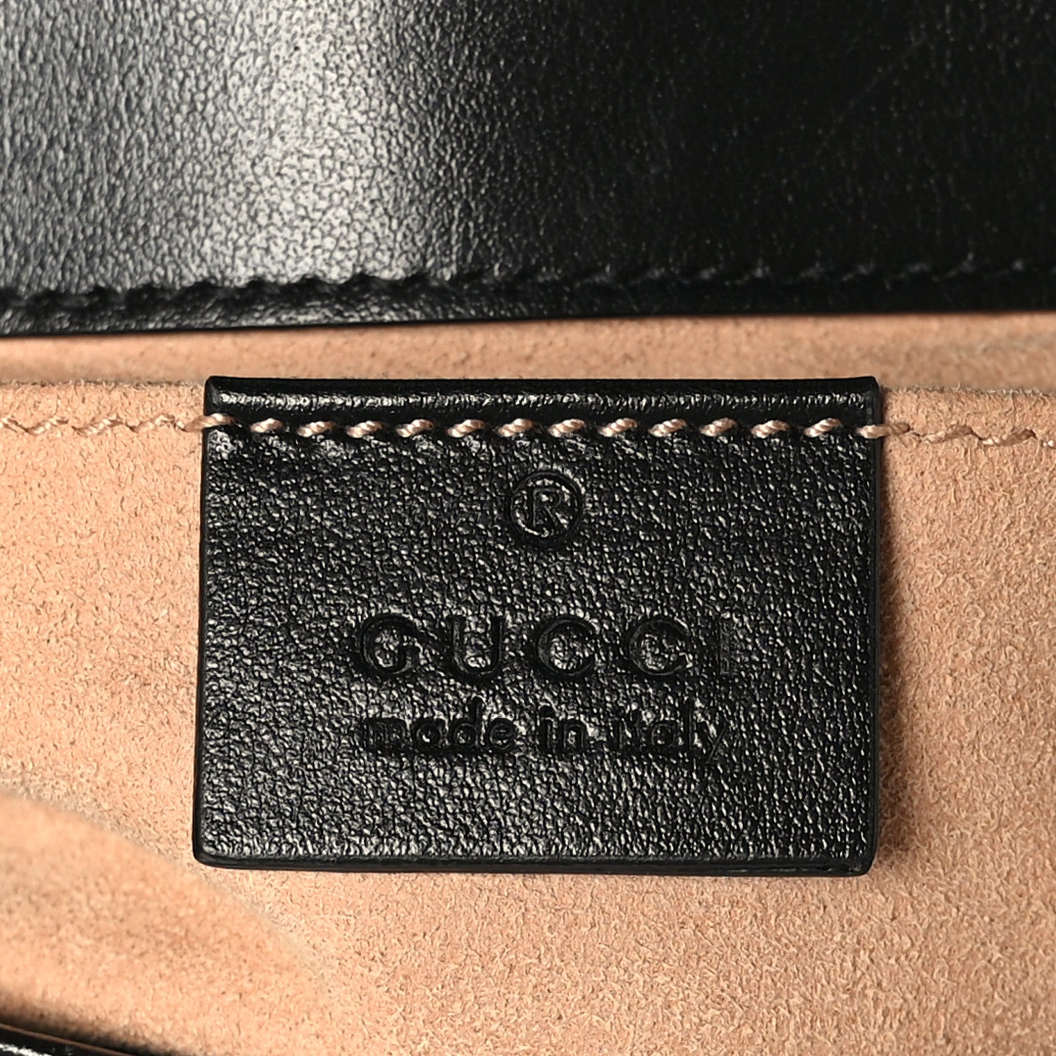 Gucci Calfskin Matelasse Mini GG Marmont Shoulder Bag Black 6 of 10
