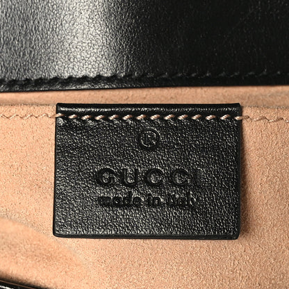 Gucci Calfskin Matelasse Mini GG Marmont Shoulder Bag Black 6 of 10
