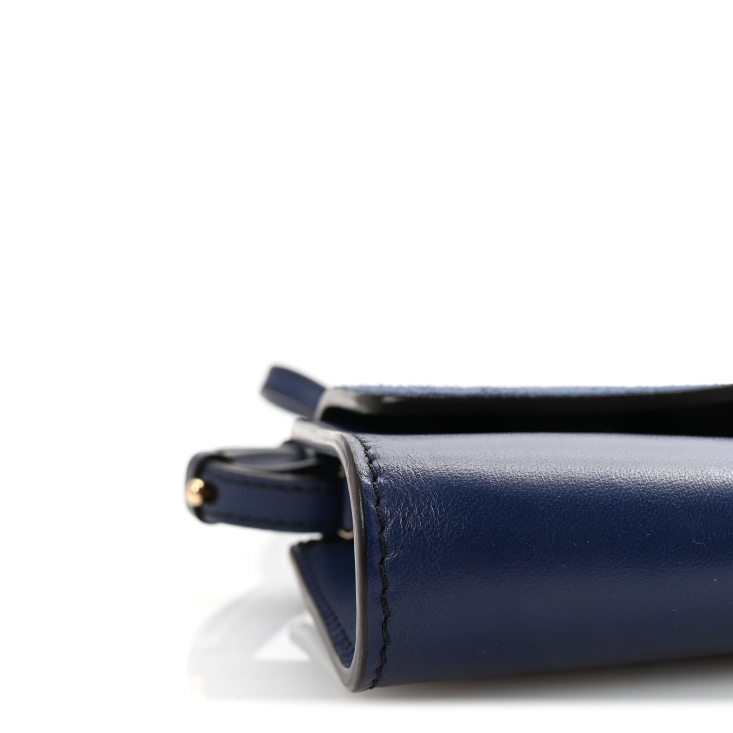 Suede Calfskin Mini Faye Shoulder Bag Majesty Blue