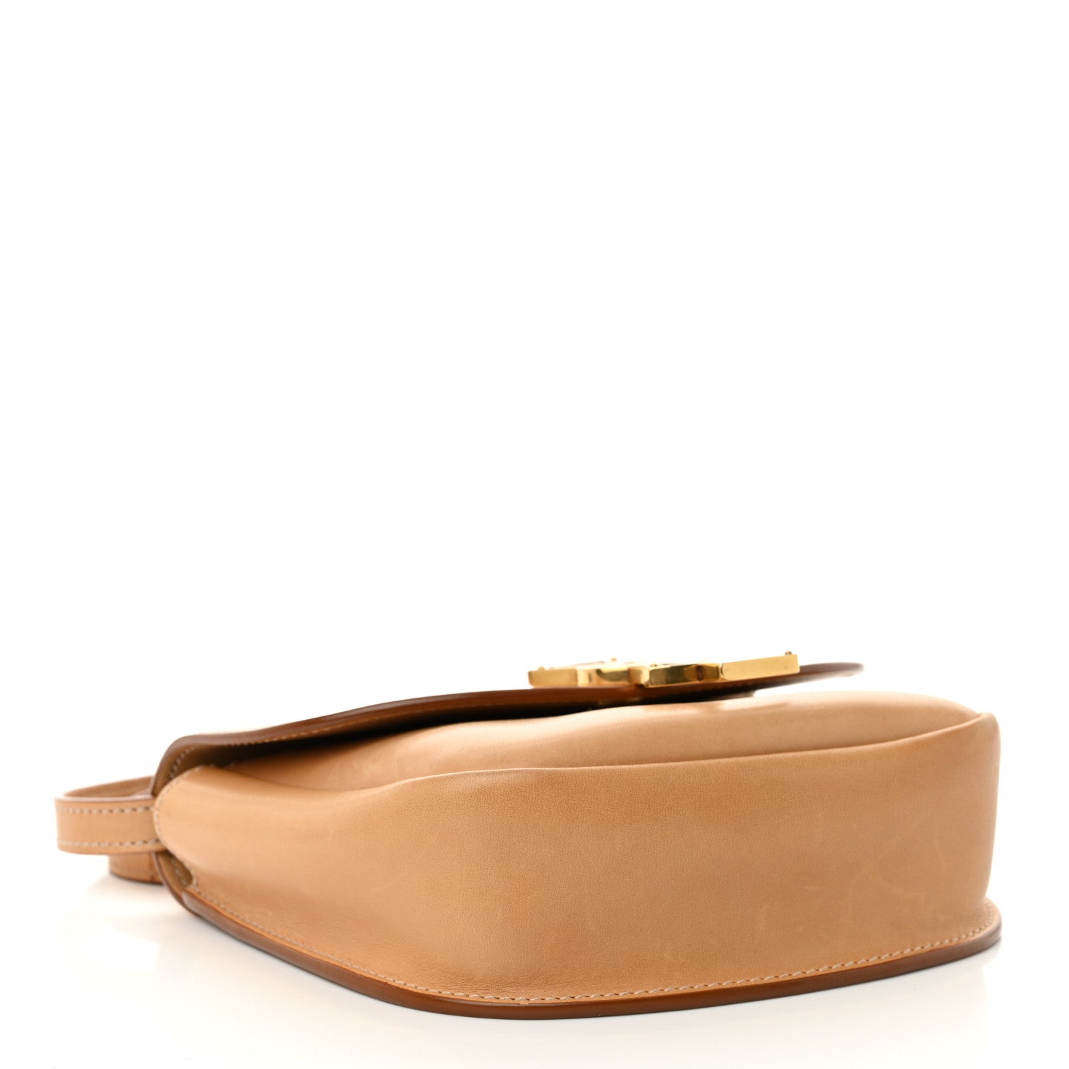 Saint Laurent Smooth Vintage Calfskin Small Kaia Satchel Brown Gold 4 of 15