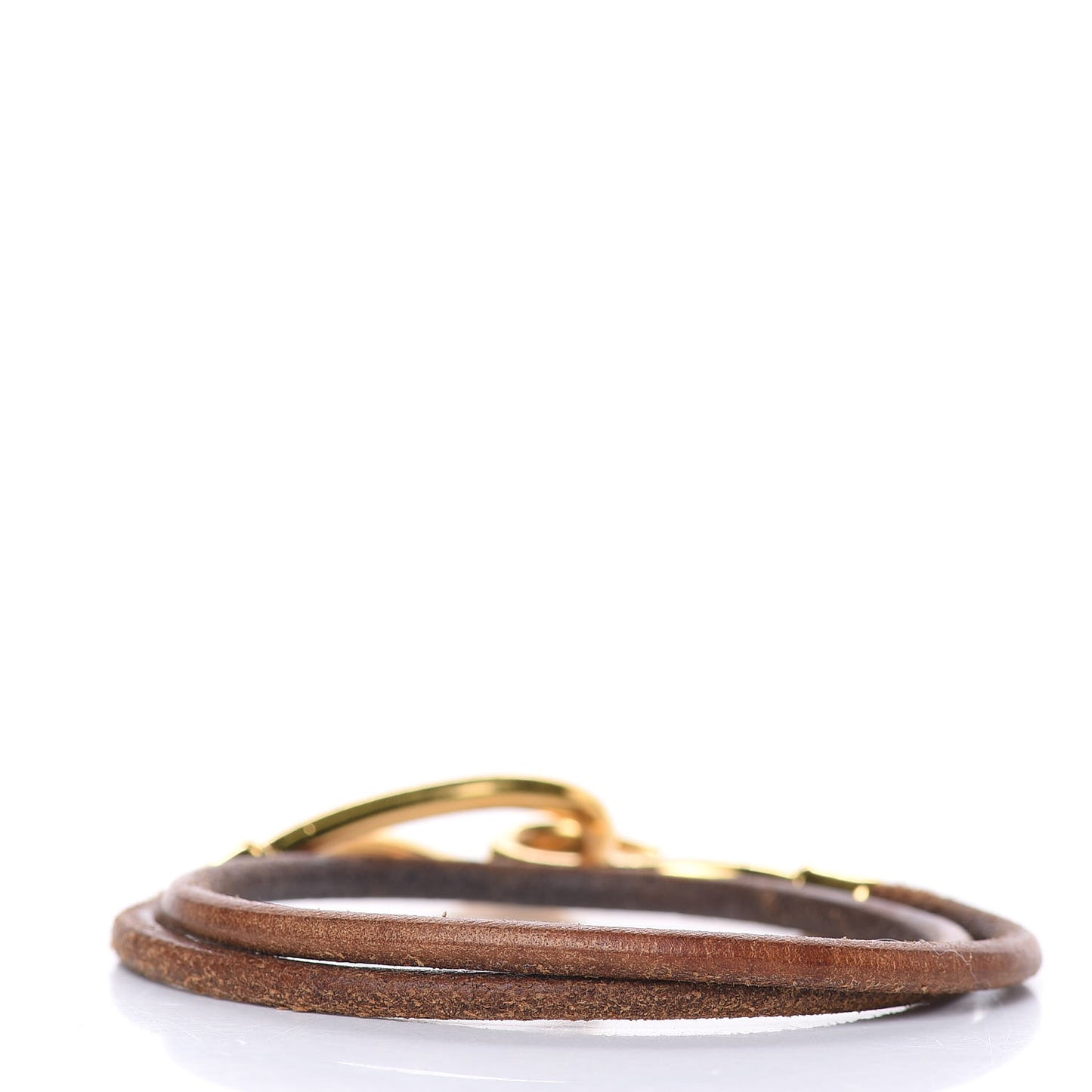 Natural Bridle Jumbo Double Tour Bracelet Bouton