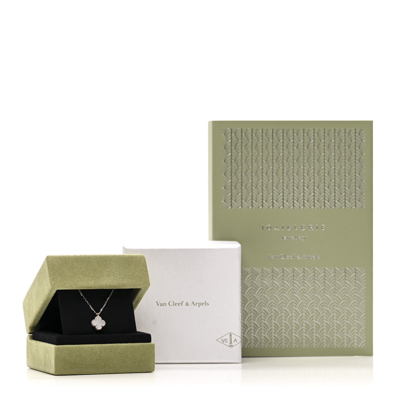 Van Cleef & Arpels 18K Yellow Gold Mother of Pearl Sweet Alhambra Pendant Necklace 6 of 6