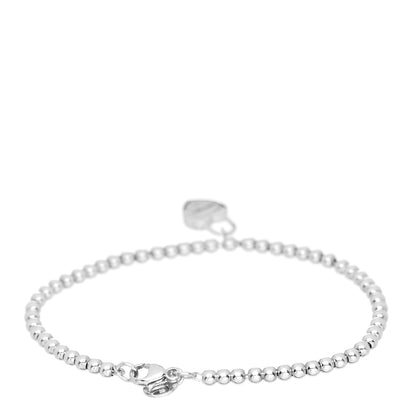 Tiffany Sterling Silver 3mm Return to Tiffany Heart Lock Bead Bracelet 3 of 4