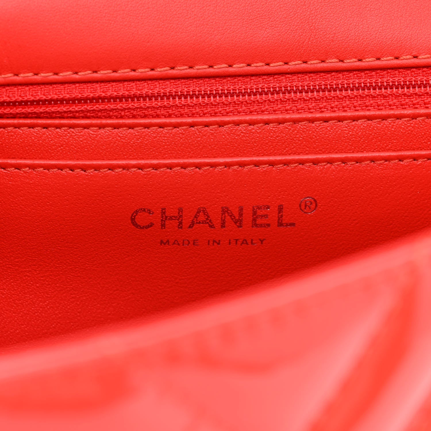 Chanel Patent Chevron Quilted Maxi Single Flap Red 6 of 14