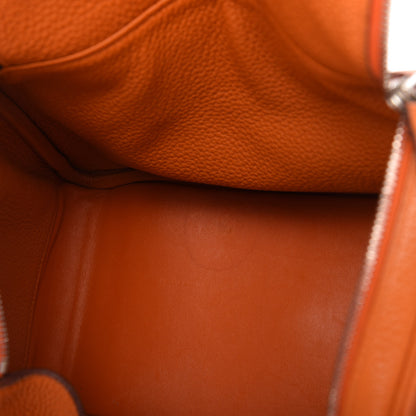 Hermes Taurillon Clemence Lindy 30 Orange 14 of 14