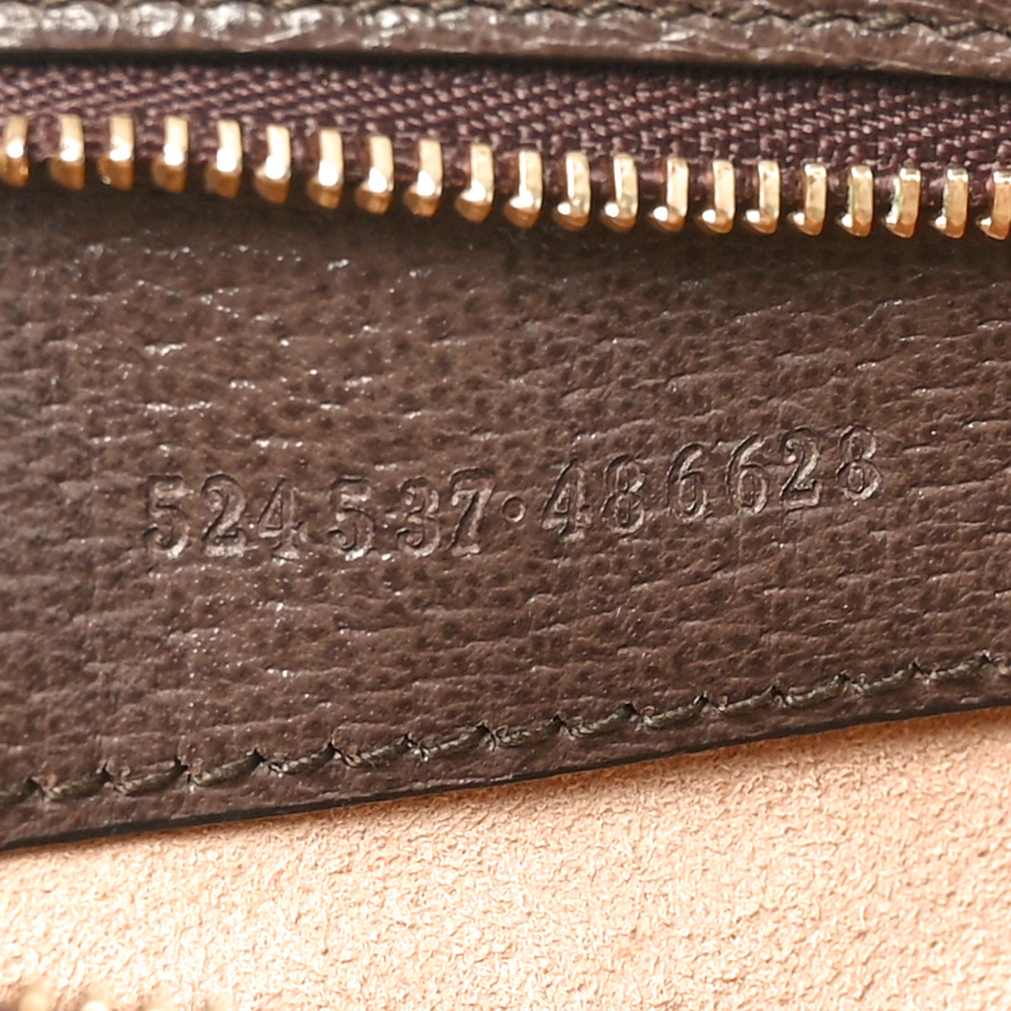 GG Supreme Monogram Web Medium Ophidia Tote Bag Brown