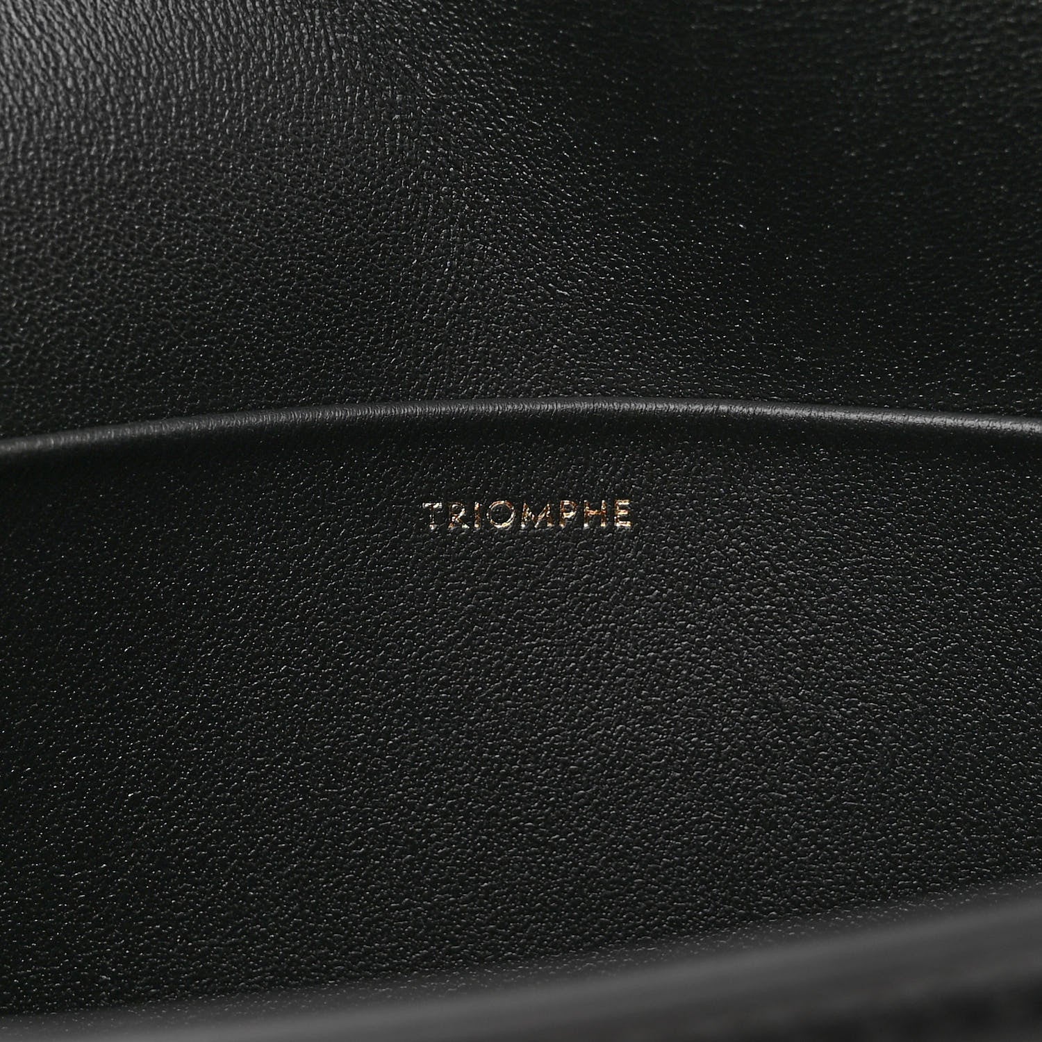 Celine Shiny Calfskin Triomphe Shoulder Bag Black 7 of 10