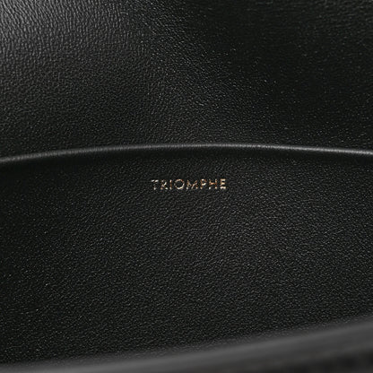 Celine Shiny Calfskin Triomphe Shoulder Bag Black 7 of 10