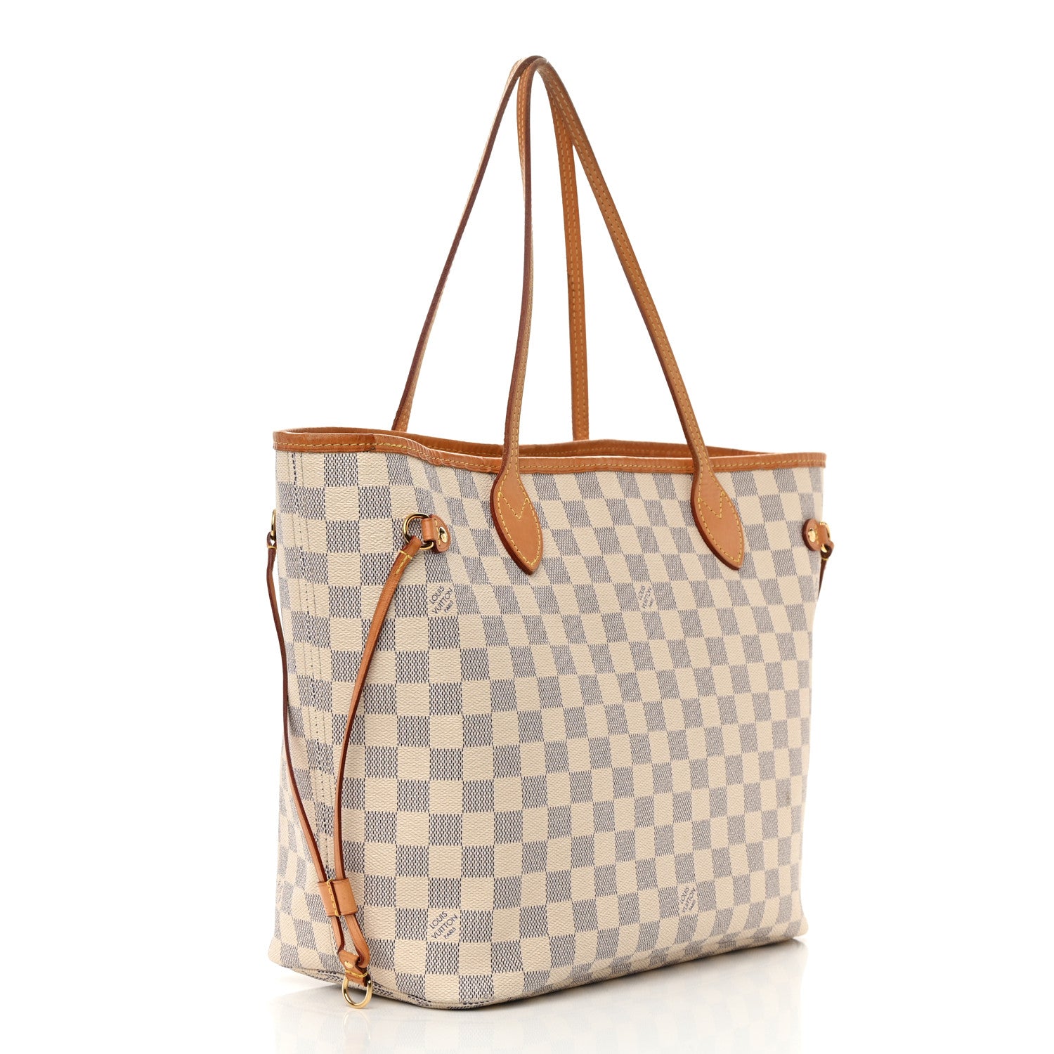 Louis Vuitton Damier Azur Neo Neverfull MM Rose Ballerine 3 of 25