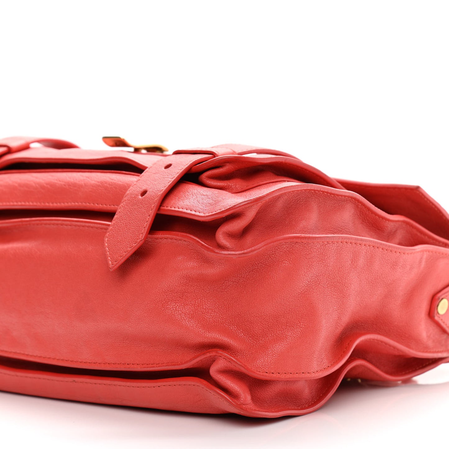 Lambskin Medium PS1 Satchel Deep Coral