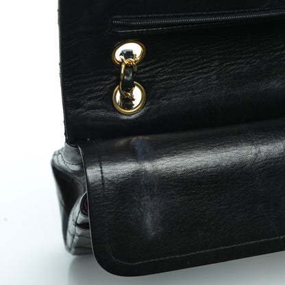Chanel Lambskin Quilted Medium Double Flap Black 12 of 12