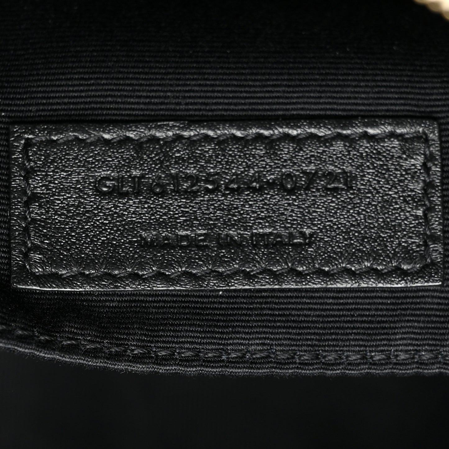 Calfskin Matelasse Monogram Lou Camera Bag Crema Soft