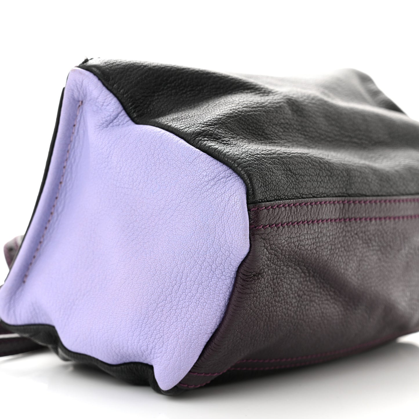 Sugar Goatskin Mini Colorblock Pandora Aubergine