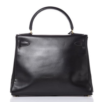 Hermes Box Kelly Retourne 28 Black 17 of 34