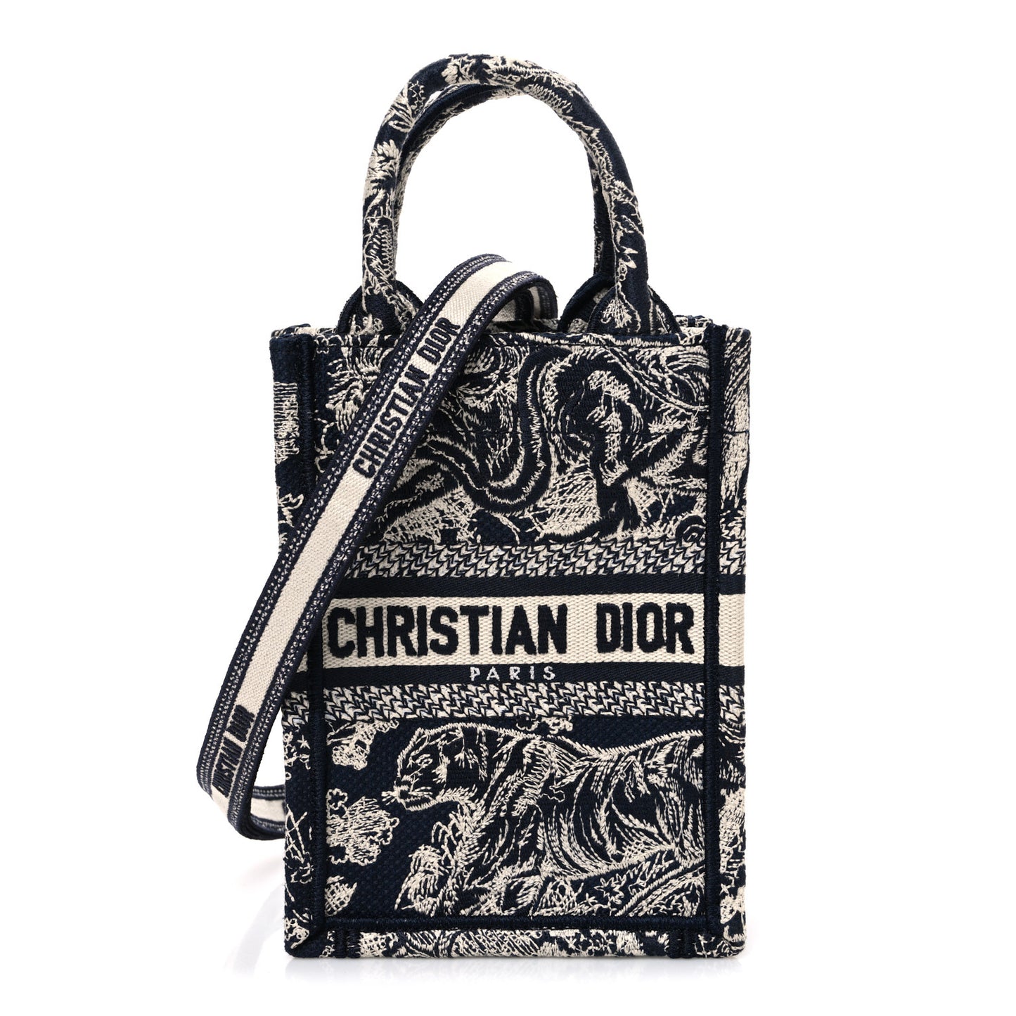 Oblique Mini Book Tote Phone Bag Blue