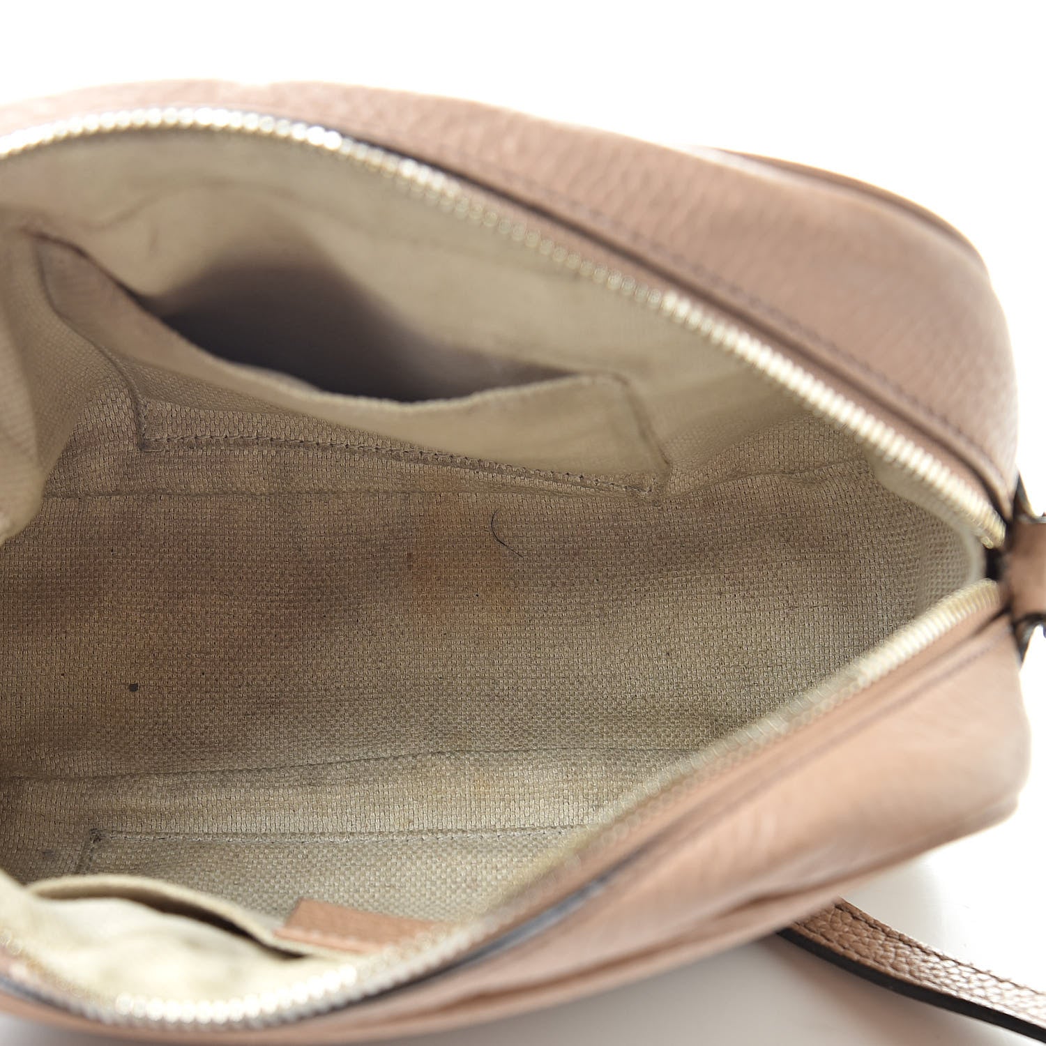 Gucci Pebbled Calfskin Small Soho Disco Bag Rose Beige 5 of 23