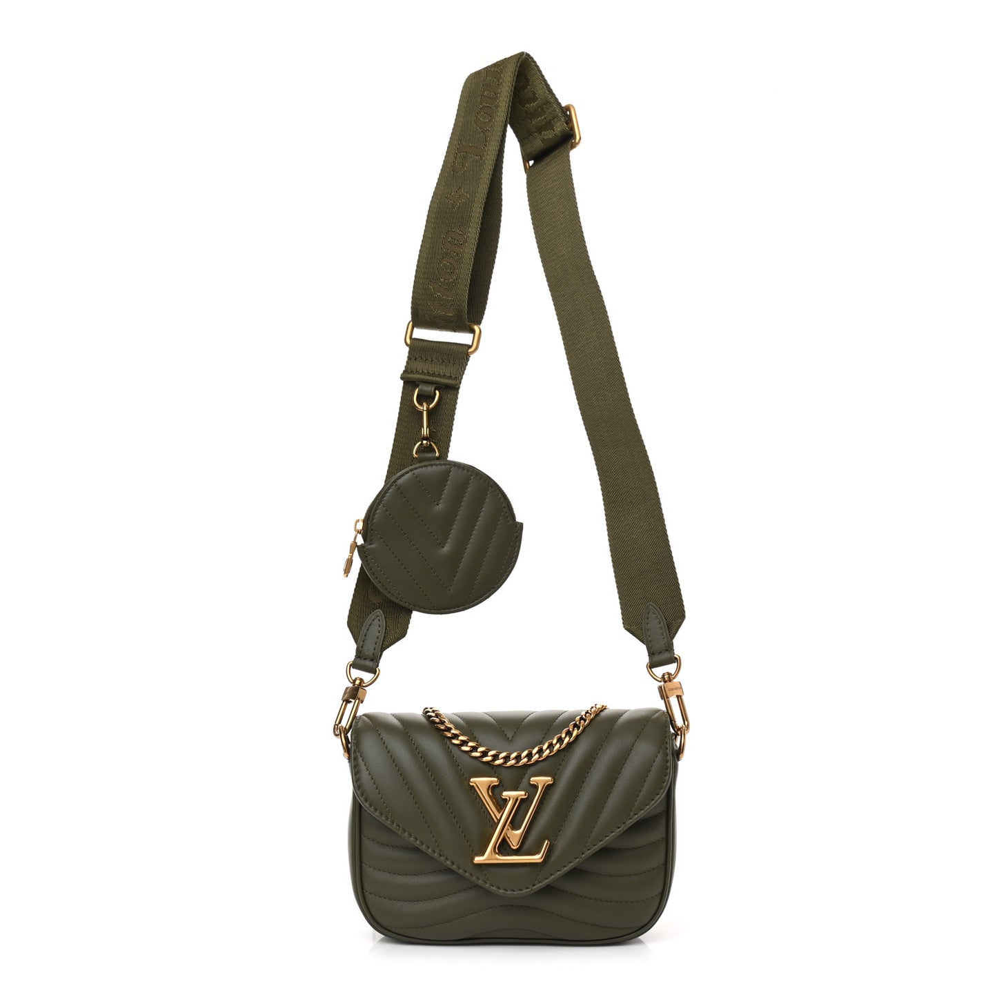 Calfskin New Wave Multi Pochette Kaki