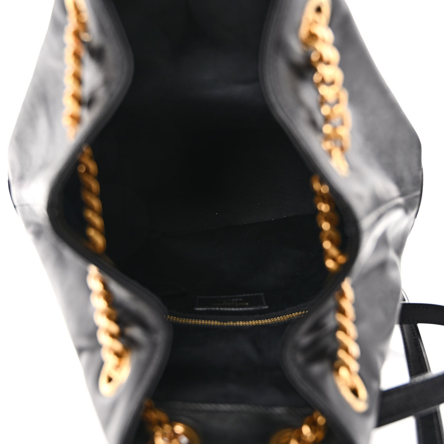 Saint Laurent Lambskin Matelasse Monogram Joe Backpack Black 5 of 9