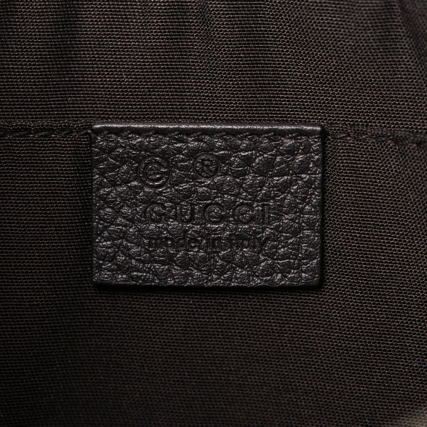Crystal Monogram Belt Bag Brown
