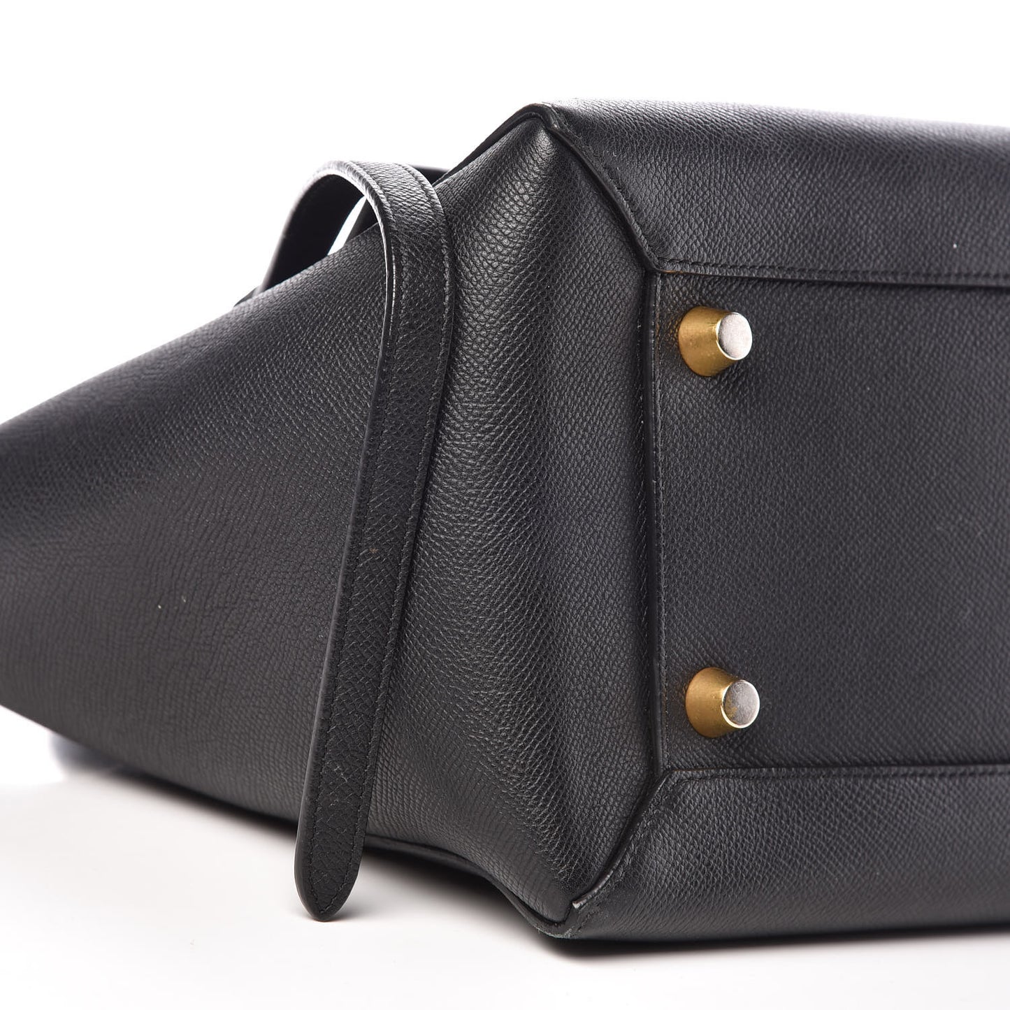Grained Calfskin Mini Belt Bag Black
