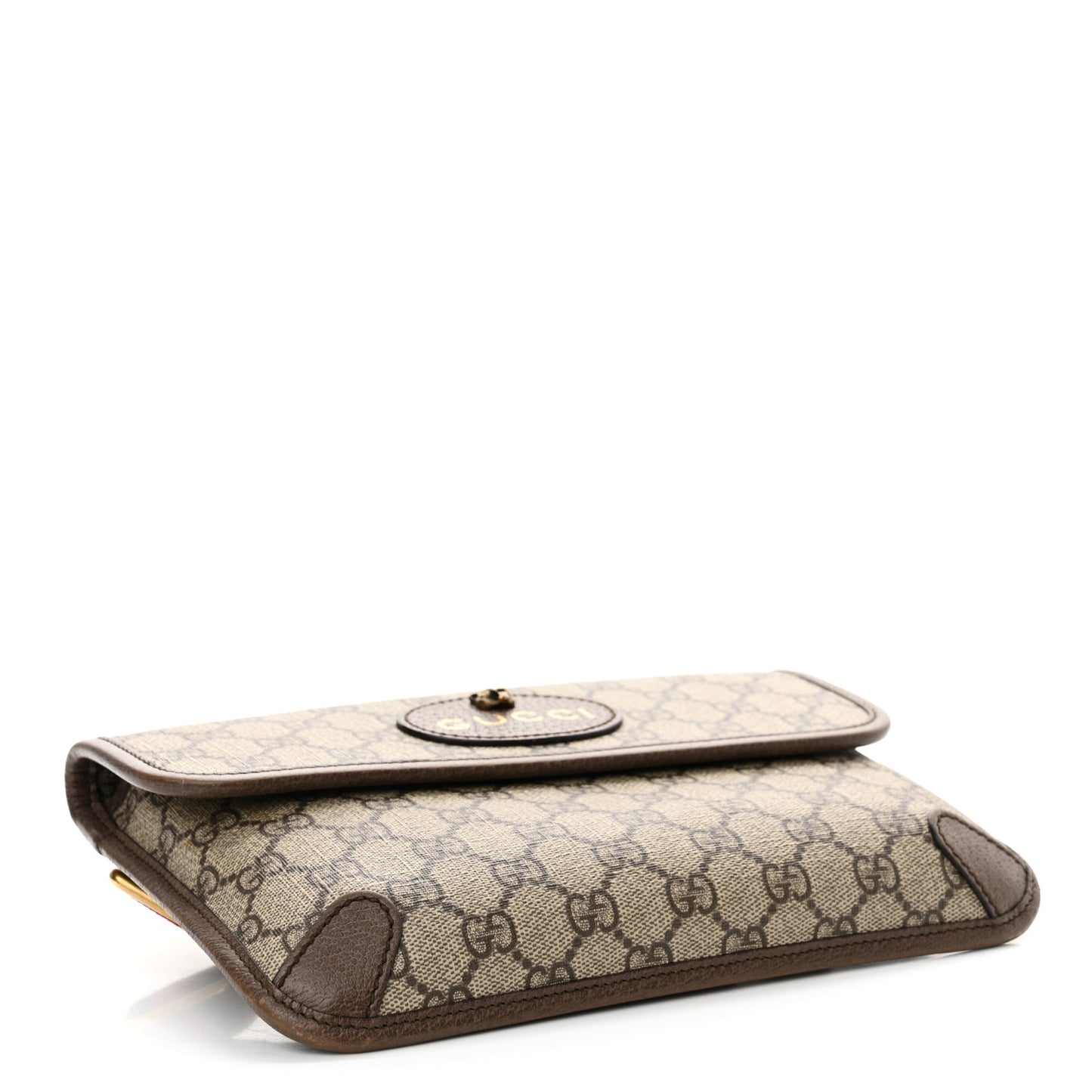 GG Supreme Monogram Neo Vintage Web Belt Bag Brown