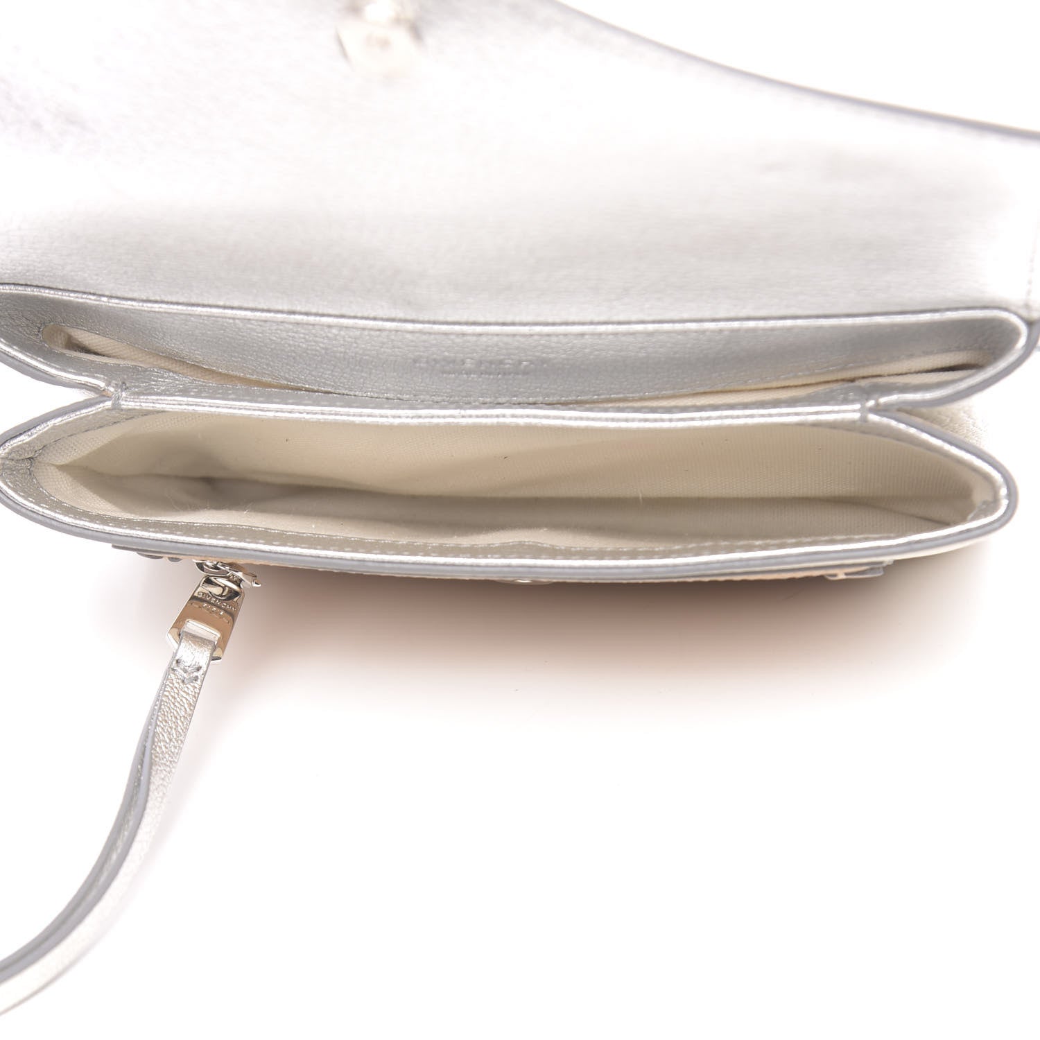 Givenchy Calfskin Duetto Crossbody Bag Silver 5 of 9