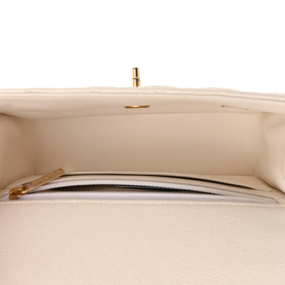 Chanel Caviar Quilted Mini Top Handle Rectangular Flap White 5 of 14