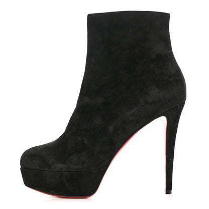 Christian Louboutin Suede Daf Booty 160 Ankle Boots 40.5 Black 1 of 9