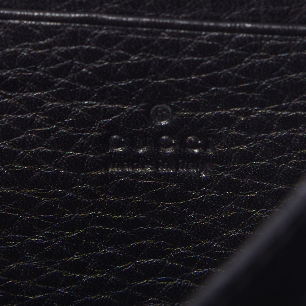 Gucci Calfskin GG Marmont Chain Wallet Black 8 of 8
